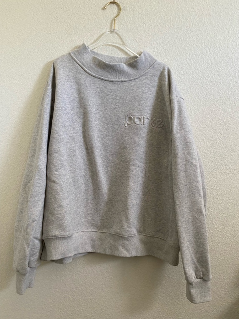 Original Parke Mockneck Embossed Sweatshirt